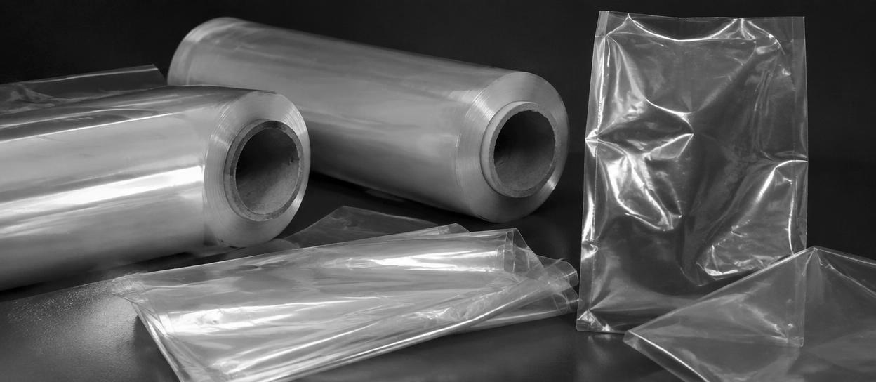 Clear polyethylene film rolls and packaging bags